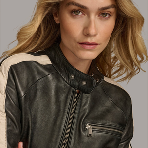 Chaqueta de Motociclista de Cuero Personalizada para Hombre, Estilo con Cremallera, Chaqueta de Motocicleta de PU de Alta Calidad, Ropa Exterior de Moda, Proveedor de Fábrica de Marca Privada OEM ODM - Product Image 5