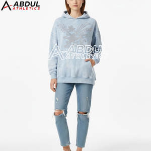 Sudaderas con Pedrería y Lavado Ácido para Mujer, Estilo Vintage Brillante con Cristales - Product Image 3