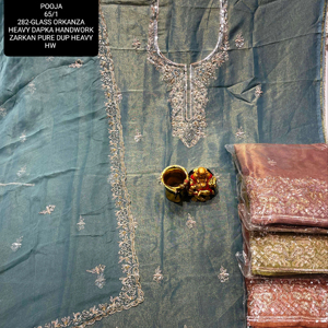 Designer moderne non cousu brodé à la main indien pakistanais fête porter des costumes pour les femmes Fashion-Forward Style traditionnel pour - Product Image 1