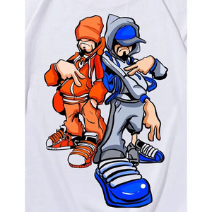 Top Notch Quality 100% algodón Baggy Loose Fit Oversized Drop Shoulder Camisetas para hombres con diseños gráficos Eco-Friendly - Product Image 4