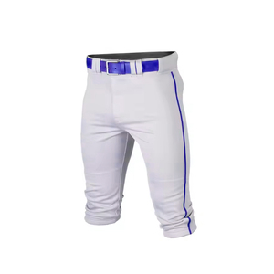 Custom Team logo Full Sublimation White Baseball Pants Youth <b>Knickers</b> - Product Image 1