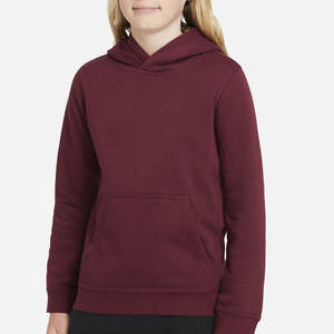 OEM Custom Youth <b>Hoodie</b> <b>Burgundy</b> Maroon Fleece Pullover Kids Sweatshirt Drawstring Free Safety Design Factory Wholesale Low MOQ - Product Image 2