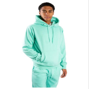 Ensemble de survêtements pour hommes à capuche, coupe classique, en coton 100% épais, couleur unie, style streetwear hiver, haute qualité, vente en gros, personnalisable avec logo, vierge - Product Image 1