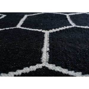 Indusbar ADPV-13002 Flat Weaves Polyester Rug Grey Black Geometric Abstract Striped Rectangle for Home Living Room <b>Hallway</b> - Product Image 3
