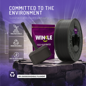 WINKLE Filamento PLA Resistente 1.75mm 1kg per Stampa 3D, 4 Colori, Vendita all'Ingrosso, Materiale Biodegradabile per FDM, Facile da Stampare - Product Image 5