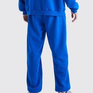 Pantalon de survêtement streetwear OEM HSI 2026 pour homme, coupe large et droite, style vintage, en coton mélangé délavé, épais et ample - Product Image 6