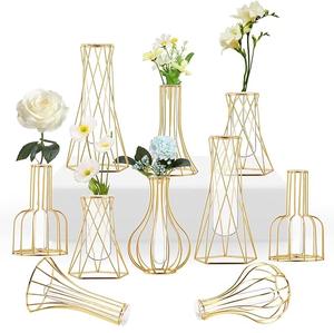 Vases à fleurs décoratifs de table de bureau extensibles en fer de haute qualité pour la maison et le mariage au bureau - Product Image 4