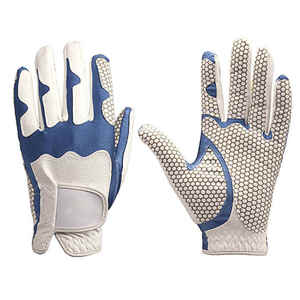 Guantes de golf de cuero Guante de golf profesional Hombre Cuero Logotipo personalizado Guantes de golf de cuero suave para zurdos - Product Image 1