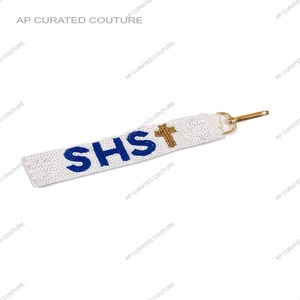 Llaveros personalizados con cuentas de moda indio embellecido a mano encantador bolso con cuentas llaveros - Product Image 3