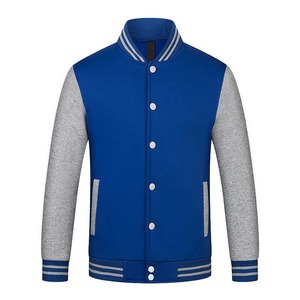 Chaqueta universitaria de béisbol para adultos y jóvenes personalizada de la mejor calidad, diseño de letras con patrón de invierno y cuello levantado - Product Image 4
