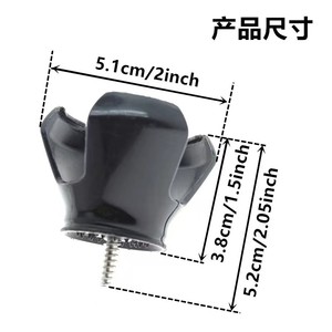 3Prong Golf Course Retriever Pickup Ball Clip Court Low Scoop Ball <span class=keywords><strong>Picker</strong></span> Tornillo en el extremo de Putter Back Saver Claw Put Putter Grip - Product Image 3