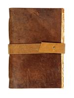 Vente en gros de journal en cuir de buffle fait à la main de style antique A4 A5 vintage papier laitier avec bord de plage et bracelet en cuir pour cadeau