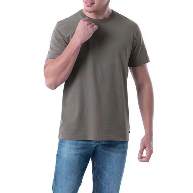 OEM/ODMカスタムメンズ服プラスサイズメンズシャツ高品質コットンカスタマイズロゴ半袖クルーネックサマーメンズTシャツ