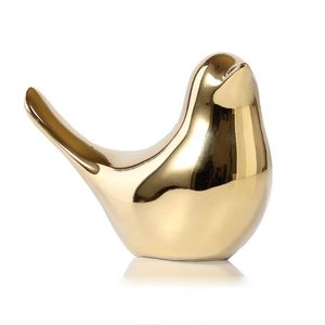 Estatuilla de pájaro chapado en oro de alta calidad para decoración de pared de oficina en casa diseño minimalista adorno colgante recuerdo directo de fábrica - Product Image 3