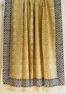 Écharpe Ethnique 100% Coton Léger Traditionnel Imprimé Bloc de Main Jaipur Écharpe Artisanale Boho Chic Fait à la Main Écharpe en Coton Doux - Product Image 3