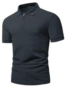 Nuevo Polo para hombre, manga corta, Piqué liso, estilo de diseñador ajustado - Product Image 6