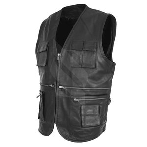 SMITHY SPORTS Gilet en cuir respirant pour homme, col en V, impression personnalisée, idéal pour l'extérieur décontracté, prix raisonnable - Product Image 1