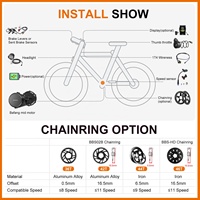 Kit moteur central Bafang CAN Protocol BBS02 750W 48V, moteur central 120N.m de couple élevé pour kit de conversion de vélo électrique, stock UE