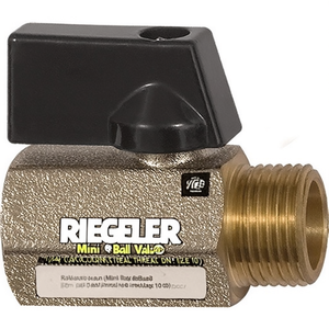 Vanne à boisseau sphérique miniature RIEGLER 6 mm 1/4'' filetage interne/externe DN 8 mm, lot de 10'' - Product Image 2