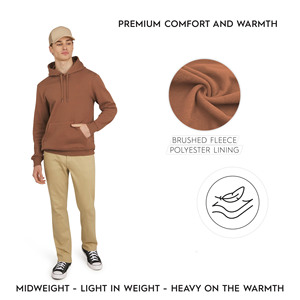 Sudaderas con Capucha de Invierno de Alta Calidad, Ecológicas, Gruesas, con Impresión de Logotipo Personalizado, 100% Algodón, Estilo Urbano para Hombre - Product Image 2