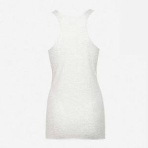 Débardeur d'été à col rond extensible pour femmes Top basique solide - Product Image 2