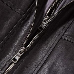 Chaqueta de cuero genuino de lona a prueba de viento de invierno para hombre superventas, tendencia superior, decoración de bolsillo de último estilo, precios al por mayor - Product Image 5