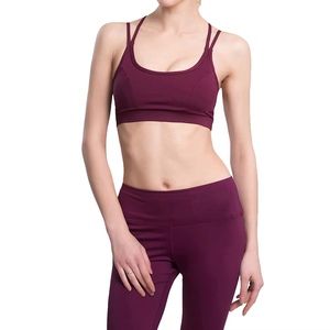 เสื้อชั้นในกีฬาผู้หญิงแบบขายส่ง ไร้ตะเข็บ บุฟองน้ำนุ่ม สำหรับโยคะ ฟิตเนส ออกกำลังกาย ชุดออกกำลังกายสำหรับสุภาพสตรี - Product Image 1