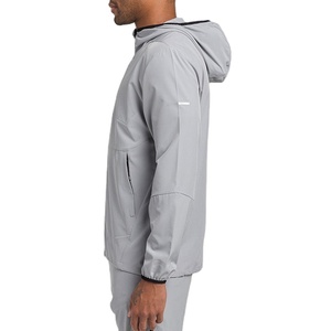 Custom Full Zipper <b>Thin</b> <b>Waterproof</b> Running Outdoor Mountain Hiking Biking Lightweight Hooded Windbreaker <b>Jacket</b> for Men 2025 - Product Image 4