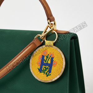 Porte-clés perlé de luxe, accessoire de sac à main, design personnalisé, exportateur pour commandes en gros - Product Image 3