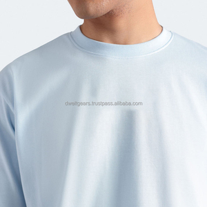 Custom Men's 100% Cotton Oversized Short Sleeve <b>T</b>-<b>Shirt</b> OEM Logo Custom Printing Breathable Eco-Friendly Casual Wear Bulk - Product Image 3