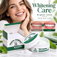 Poudre blanchissante pour les dents à la menthe de haute qualité, fabriquée sur mesure, nettoie la bouche, rafraîchit l'haleine, idéale pour une utilisation à domicile