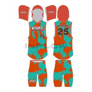 Maillot de football Style américain 7v7 ensemble de compression de Football pour jeunes personnalisé sublimé 7 maillots de drapeau chemises uniformes respirantes - Product Image 1