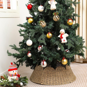 Direct Factory High Quality Seagrass <b>Christmas</b> <b>Tree</b> <b>Skirt</b> Handwoven <b>Wicker</b> Base Cover High Quality OEM ODM Factory Wholesale - Product Image 1