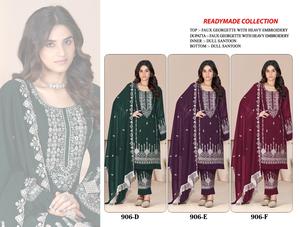 Elegante traje pakistaní moderno con bordado pesado y trabajo de lentejuelas perfecto para bodas fiestas ocasiones festivas tradicionales - Product Image 5