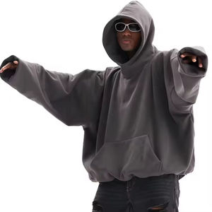 Bon marché Prix manches longues surdimensionné Boxy lâche goutte épaule blanc acide lavage pull à capuche Vintage personnalisé sweats à capuche & sweat-shirts - Product Image 2