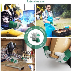 Gants en cuir antidérapants et résistants à l'huile pour le jardinage et les travaux, avec protection des mains et des bras, vente en gros - Product Image 5