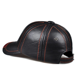 Gorra de Béisbol de Cuero Genuino Personalizada en Talla y Color, Gorras de Cuero de Alta Calidad para Hombre y Mujer, Estilo Casual - Product Image 4