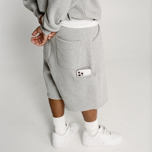 Shorts de sport pour homme en toile de qualité supérieure, logo personnalisé, écologiques, séchage rapide, entrejambe de 5 pouces, polyester/coton, basketball - Product Image 3