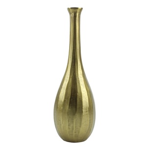 Jarrones de flores de tamaño mediano de color dorado de diseño vintage del mejor diseño decorativo de alta calidad con los tamaños 39cm X 6cm X 16cm - Product Image 2