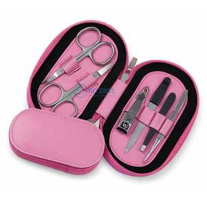 Set de Manicura Compacto de Acero Inoxidable, Kit de Cuidado de Uñas de Viaje con Estuche con Cremallera Negra, Venta al por Mayor - Product Image 3