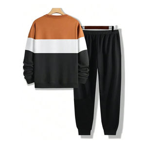 OEM เซ็ตชุดวอร์มสำหรับผู้ชาย, ชุดกีฬาลำลองทรงหลวมผ้าฟลีซหนาชุดวอร์ม2ชิ้นสำหรับผู้ชาย - Product Image 2