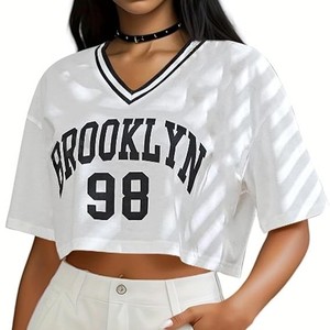 Camiseta de fútbol americano Retro de alta calidad, ropa de calle personalizada, malla transpirable, técnica de sublimación de manga corta recortada cuadrada - Product Image 6