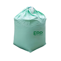 Sac Jumbo FIBC 1000 kg de haute qualité 100 % PP, type B, avec fermeture éclair supérieure, pour agriculture et construction, plat, 100 pièces, fabriqué au Vietnam