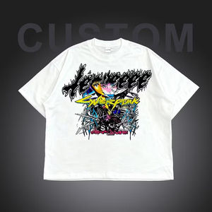 Camiseta Vintage con Lavado Ácido, Impresión Personalizada OEM, No se Deforma Fácilmente, para Reuniones Familiares y Eventos Grupales - Product Image 1