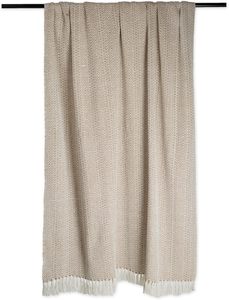 Manta de algodón 100% Jacquard personalizada, manta de hilo suave tejida personalizada para Decoración - Product Image 5