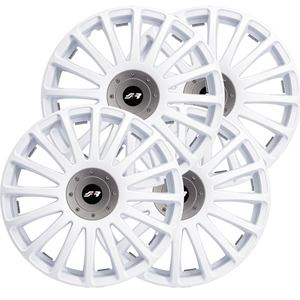 Grand Prix 14\" White <b>Wheel</b> Cover Kit - Product Image 1