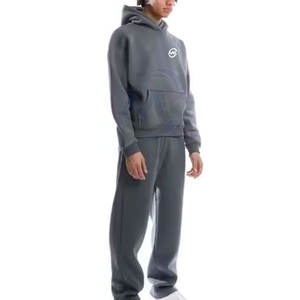 Venta al por mayor de los hombres 100% algodón poliéster Top Jogging Wear Diseña tu propio chándal para la temporada de invierno Patrón sólido - Product Image 2