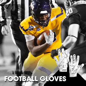 Gants de receveur de football américain professionnels, logo personnalisé, paume complète, adhérence en silicone, gants d'entraînement, gants de football collants - Product Image 2