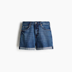 Shorts en jean vintage pour femmes, coupe ample, taille ultra haute, shorts en jean décontractés, légers, mode estivale - Product Image 5