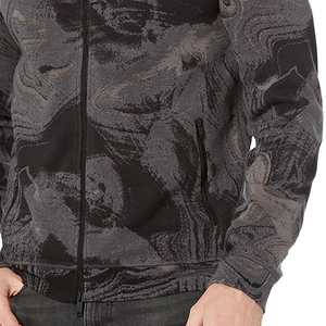 เสื้อมีฮู้ดสำหรับผู้ชายเสื้อผ้าแนวสตรีทผ้าคอตตอนแบบมีซิปสำหรับผู้ชายเสื้อมีฮู้ดฟอกสีกรดแบบเป็นกรด - Product Image 4